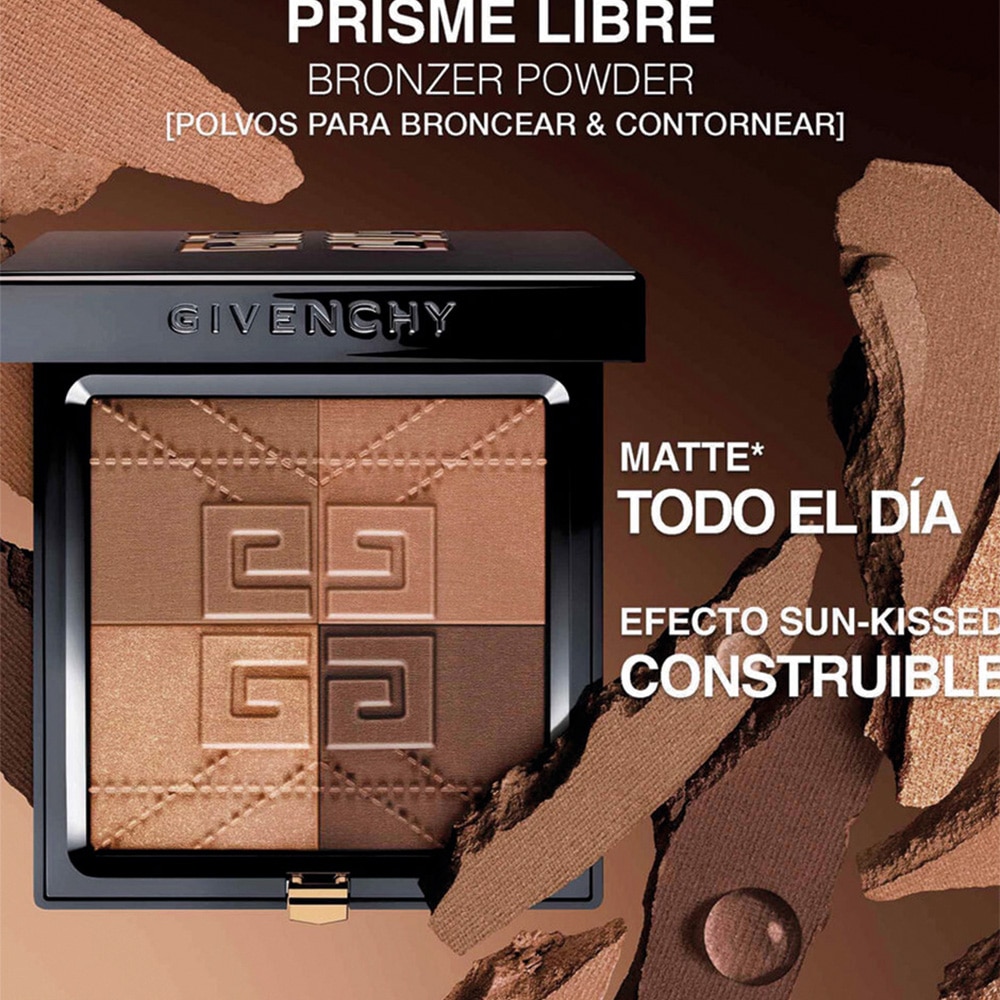 PRISME LIBRE BRONZER  POWDER 4 TONOS POLVO BRONCEADOR FIJADOR MATIFICANTE Y DIFUMINADOR (POLVO BRONCEADOR PARA ROSTRO)